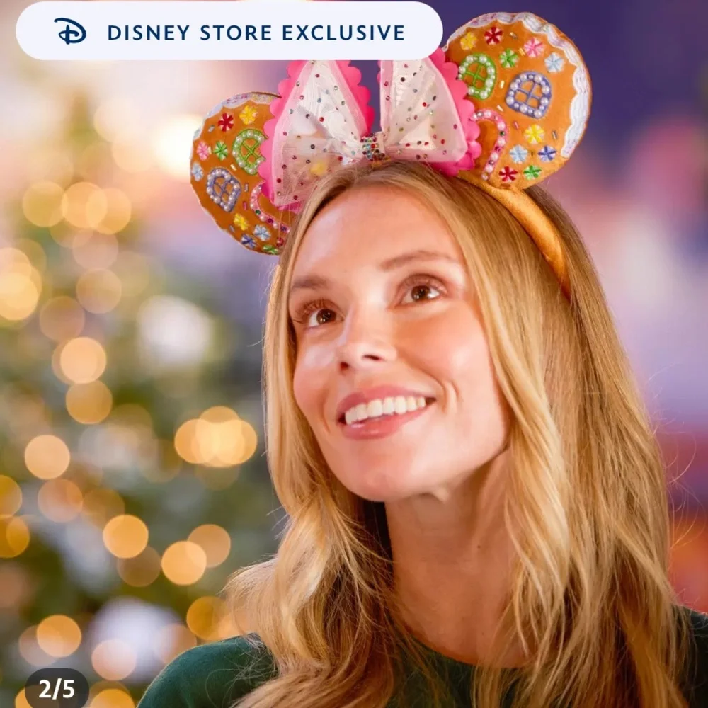 Disney Minnie Mouse Gingerbread Ear Headband for Adults by BaubleBar- Exclusive